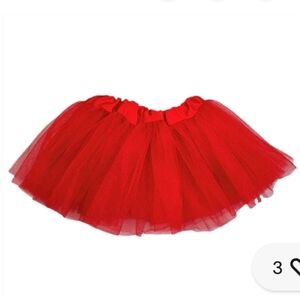 Bright Red Baby Skirt